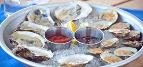 Breakwater food Clams Oysters Half Shell